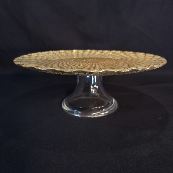 Topkapi Turkish Glass Hand Painted Dessert Plate - Picture 5 of 8